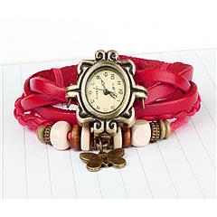 Vintage Women\'s Watch Bohemian Handmade Leather Watch Quartz Wrist Watch Fashion