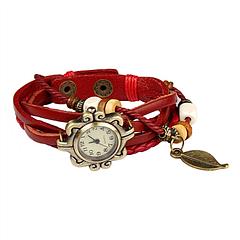 New! Beautiful Bohemian Style Retro Handmade Leather Angel Wing Women\'s Watches-rose