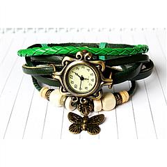 Vintage Women\'s Watch Bohemian Handmade Leather Watch Quartz Wrist Watch Fashion