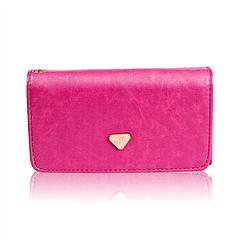Women Wristlet Wallet PU Leather Lady Purse Credit Card Holder 4 Card Slots 3 Money Pouches 1 Coin Pocket