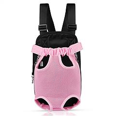 Dog Carrier Backpack Legs Out Front Pet Backpack Carrier Travel Bag Adjustable Shoulder Straps for Hiking Camping Shopping Biking