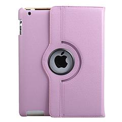 iPad 2 360° Rotating Magnetic Leather Case, Purple