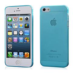 Clear Crystal Hard Snap-On Transparent Case Skin Cover(Blue) for iPhone5