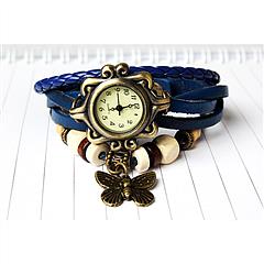 Vintage Women\'s Watch Bohemian Handmade Leather Watch Quartz Wrist Watch Fashion