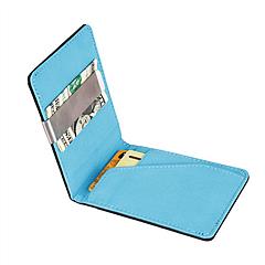 Unisex PU Leather Wallet RFID Blocking Slim Bifold Credit Card Holder with Money Clip