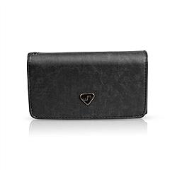 Women Wristlet Wallet PU Leather Lady Purse Credit Card Holder 4 Card Slots 3 Money Pouches 1 Coin Pocket
