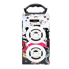 iRola Wireless Speaker 10W Powerful Subwoofer Wooden Loudspeaker FM AUX MMC for iPhone X Samsung S9 Tablet PC