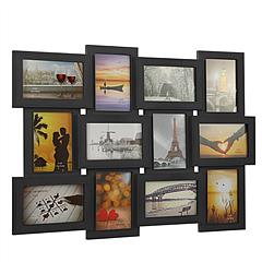 12/18 Pictures Frames Collage for Photos in 4" x 6" Glass Protection Display Wall Mounting Gallery Home Decor Kit