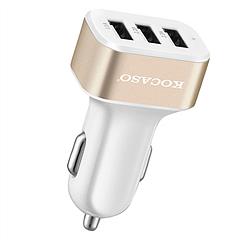 USB Car Charger 30W 5.5A 3 USB Port Cigarette Lighter Charger Adapter For iPhone XS/iPhone XS Max/iPhone 8 Plus/Galaxy S7/Galaxy S6