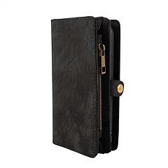 Phone Wallet Case For iPhone 8 Portable Wallet Case 2 in 1 Leather Zipper Magnetic Detachable 13 Card Slots Money Pocket Clutch Cover W/ID Widows