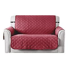 Reversible Sofa Cover Chair Loveseat Couch Slipcover Microfiber Cushion Furniture Protector Shield Water-Resistant w/ Elastic Strap for Kids Pet Dog C