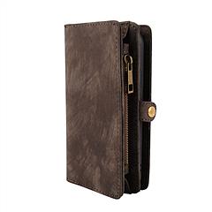 Phone Wallet Case For iPhone 8 Portable Wallet Case 2 in 1 Leather Zipper Magnetic Detachable 13 Card Slots Money Pocket Clutch Cover W/ID Widows