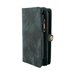 Phone Wallet Case For iPhone 8 Portable Wallet Case 2 in 1 Leather Zipper Magnetic Detachable 13 Card Slots Money Pocket Clutch Cover W/ID Widows