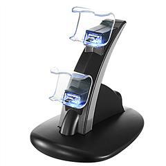 Charging Dock Station Dual Micro USB Charger Stand For PS4 Pro/PS4 Slim Gamepad Controller Handle Charging Station w/ Blue Indicator Game Lovers