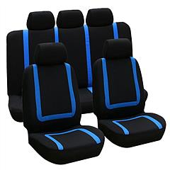 9Pcs Full Set Car Seat Covers For Auto Truck SUV Universal Front Rear Car Seats Headrest Protectors Split Bench Compatible