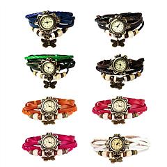 Vintage Women\'s Watch Bohemian Handmade Leather Watch Quartz Wrist Watch Fashion