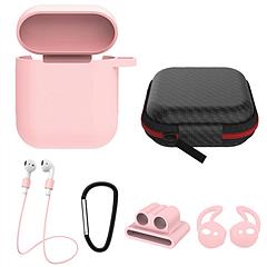 Silicone Case for Apple AirPod 1 2 AirPods Protective Cover Skin w/Strap Ear Hooks Watch Band Holder