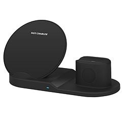 Wireless Charger 10W Fast Charging Station For iPhone Apple iWatch Series 5/4/3/2/1 AirPods Fit For iPhone 11/11Pro/XS/XR/MAX/X/8 Plus/8 Samsung Galax