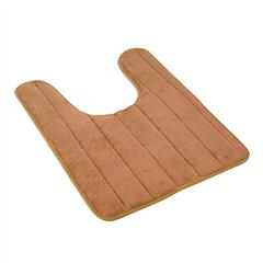 U Shaped Bathroom Rugs Contour Non-slip Toilet Mat Absorbent Cozy Velvet Floor Mat 23.62 x 19.69in