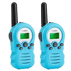Kid Walkie Talkies 22 Channels 2 Way Radio Gift Toy Backlit LCD 3KMs Range Walky Talky Adventures Camping Hiking