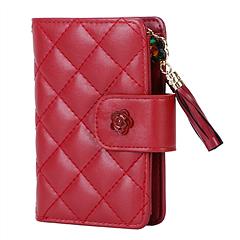 Women Wallet PU Leather Lady Clutch Case Credit Card Holder ID Card Window Coin Purse w/ Tassel For Girls