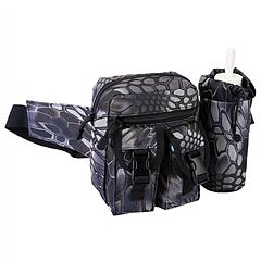 Tactical Waist Bag Utility Pouch Military Hiking Belt Bag w/ Water Bottle Pouch For Fishing Mountaineering Camping Hunting Running Outdoor