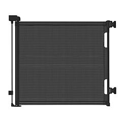 Baby Security Gate Retractable Door Extra Wide Child Safety Stairs Gate 61x34in for Doorway Hallway Indoor Outdoor
