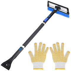 Ice Scraper Extendable Telescoping Snow Remover Squeegee Auto Windshield Snowbrush Scratcher w/ Foam Grip Gloves Rotatable Angle Ice Scraper Extendable Telescoping Snow Remover Squeegee Auto Windshield Snowbrush Scratcher w/ Foam Grip Gloves Rotatable Angle