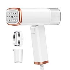 1000W Portable Handheld Clothes Steamer with Brush Foldable Travel Electric Steamer for Garments Clothing Wrinkles Remover 30S Heat Up 120ML Water Tan 1000W Portable Handheld Clothes Steamer with Brush Foldable Travel Electric Steamer for Garments Clothing Wrinkles Remover 30S Heat Up 120ML Water Tan