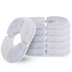 6Pack Pet Water Fountain Replacement Filter Activated Carbon Ion Resin Filter Cotton Filtration System For 2.5L Automatic Water Fountain