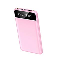 10000mAh Power Bank Portable Ultra Slim Charger External Battery Pack with 2 USB Output Ports Charging Cable LED Flashlight Compatible with IOSPhone 1