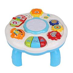 Toddler Musical Learning Table Educational Baby Toys Musical Activity Table Learning Center for 6+ Months Boys Girls Gift