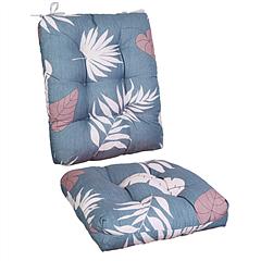 Rocking Chair Cushion 2 Pieces Back Seat Sets with Non-Slip Ties Polyester Fiber Filling Comfortable Cushions and Pads for Indoor Home Office Car