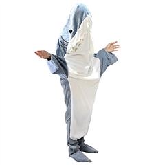 Wearable Shark Sleeping Bag Shark Onesie X-XXL Size Soft Comfortable Flannel Blanket With Zipper Suitable For Adult Children Height 4.2FT to 5.5FT Wearable Shark Sleeping Bag Shark Onesie X-XXL Size Soft Comfortable Flannel Blanket With Zipper Suitable For Adult Children Height 4.2FT to 5.5FT