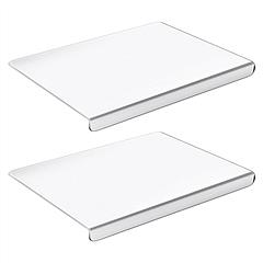 Clear Acrylic Kitchen Cutting Board with Counter Lip 17.71x15.74IN Non-Slip Transparent Countertop Cutting Board Kitchen Countertop Protector For Dini