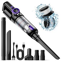 3 In 1 Handheld Vacuum Cleaner Cordless Car Vacuum 15000PA Rechargeable Duster with 2 Modes 2 Washable Filters Digital Display