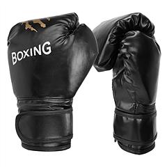 Boxing Gloves PU Leather Punching Gloves Full Finger Fighting Gloves Training Mitts for Men and Women for MMA Muay Thai Kick Boxing
