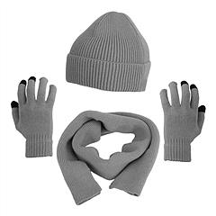 Winter Knitted Hat Scarf Gloves 3Pcs Winter Warm Beanie and Touch Screen Gloves Long Neck Scarf Set Knit Beanie Skull Cap Neck Warmer Anti-Slip Mitten Winter Knitted Hat Scarf Gloves 3Pcs Winter Warm Beanie and Touch Screen Gloves Long Neck Scarf Set Knit Beanie Skull Cap Neck Warmer Anti-Slip Mitten
