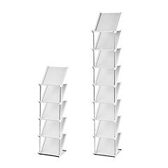 8 Tier Vertical Shoe Rack Narrow Free Standing Storage Organizer for Entryway Space-Saving Stackable Shoe Holder Corner Shoe Tower For Entryway Bedroo