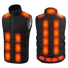 Heated Vest Men Women Heated Jacket with 23 Heating Zones 3 Heat Levels USB Powered Machine Washable for Winter Hiking Skiing Skating Outdoor Activiti Heated Vest Men Women Heated Jacket with 23 Heating Zones 3 Heat Levels USB Powered Machine Washable for Winter Hiking Skiing Skating Outdoor Activiti