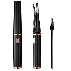 2 In 1 Clip Comb Heated Eyelash Curler Electric Mini Lash Curler Natural Eye Lash Makeup Tool with 3 Temp Settings 15Mins Shutdown