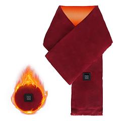 Electric Heated Winter Scarf USB Heating Neck Wrap Unisex Heated Neck Shawl Soft Warm Scarves with 3 Heating Modes for Outdoor Cycling Skiing Skating 