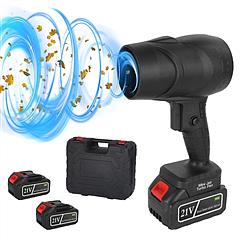 130000RPM Mini Cordless Leaf Blower Turbo Jet Blower Battery Operated Blower with 2x 3Ah Batteries for Leaf Snow Dust Water Blowing