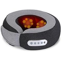 2 In 1 Neck Massager Pillow with Heat Electric Memory Foam Travel Pillow Shiatsu Neck Massager with 3 Speeds Timer for Home Office Travel