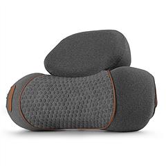 3 In 1 Neck Massager Pillow With Vibration Heating Therapy Airbag Stretching Memory Foam Fillings Ergonomic Cervical Massager With Portable Storage Ba
