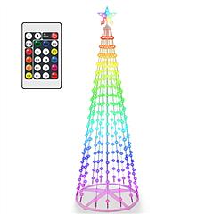 LED Smart Christmas Cone Tree Outdoor Lighted Christmas Tree Light with App Control Remote Control IP44 Waterproof Timer 210 Modes for Indoor Outside LED Smart Christmas Cone Tree Outdoor Lighted Christmas Tree Light with App Control Remote Control IP44 Waterproof Timer 210 Modes for Indoor Outside