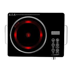 3500W Electric Single Ceramic Stove Electric Cooktop Hot Plate Infrared Countertop Burner with 12 Power & Temperature Levels 0-3H Timer Portable Handl