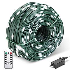 330FT 1000LED String Lights Outdoor Christmas Decoration Lights with Remote IP44 Waterproof 8 Lighting Modes 8 Brightness Timer Plug In Fairy Light Xm