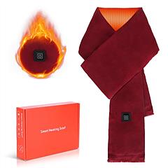 Electric Heated Winter Scarf USB Heating Neck Wrap Unisex Heated Neck Shawl Soft Warm Scarves with 3 Heating Modes for Outdoor Cycling Skiing Skating 