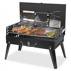 16.7x10x17.7in Portable Charcoal Grill Foldable BBQ Suitcase Grill Shelf For Outdoor Camping Picnics Garden Grilling 16.7x10x17.7in Portable Charcoal Grill Foldable BBQ Suitcase Grill Shelf For Outdoor Camping Picnics Garden Grilling